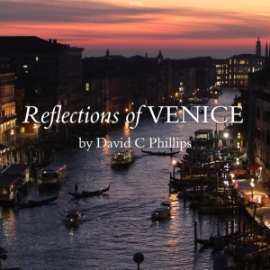 Grand Canal at dusk, Venice, Italy, poster shot from the introductory video for the multimedia photo book Reflections of Venice on iPad on iBooks