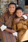 Two brothers at a local religious celebration at Trongsa Dzong (administrative and religious center), Central Bhutan.