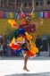 Masked dancer at Punakha Tsechu (religious festival), Western Bhutan