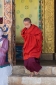 A young nun at the Sangchen Dorji Lhuendup nunnery above Punakha, Western Bhutan