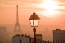 Eiffel Tower sunset from Montmartre, Paris