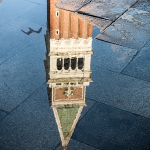 Reflection of Campanile in St. Mark's Square