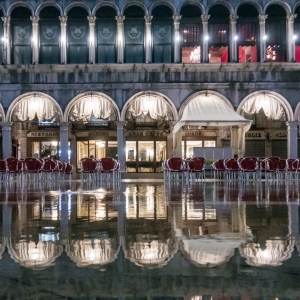 Cafe Reflections in St. Mark's Square