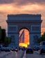 Arc de Triomphe, Paris at sunset