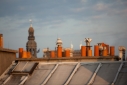 Chimney pots on Paris apartment buildings