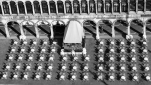 Tables and chairs in St. Mark's Square, Venice