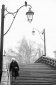 Elderly lady on the Accademia Bridge in Venice