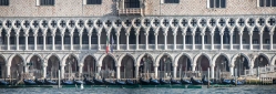 Doge's Palace and gondolas seen from the Lagoon, Venice